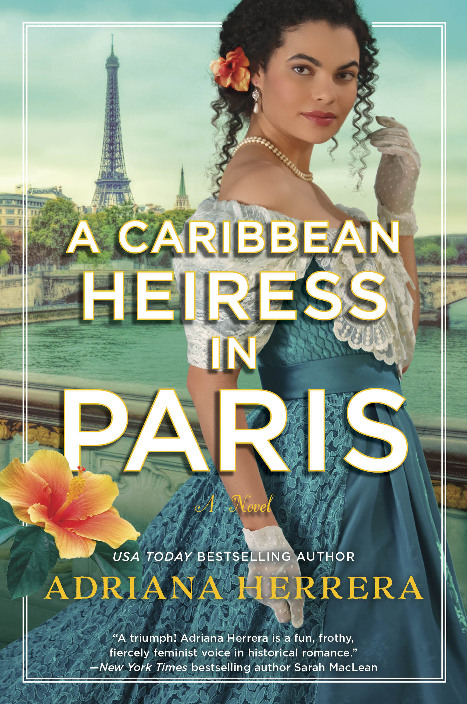 cover image of novel A Caribbean Heiress in Paris by author Adriana Herrera