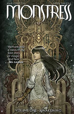 cover image of volume one of the Monstress graphic novel series