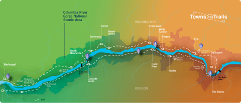 Map of Gorge trails