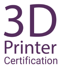 Words: 3D Printer Certification