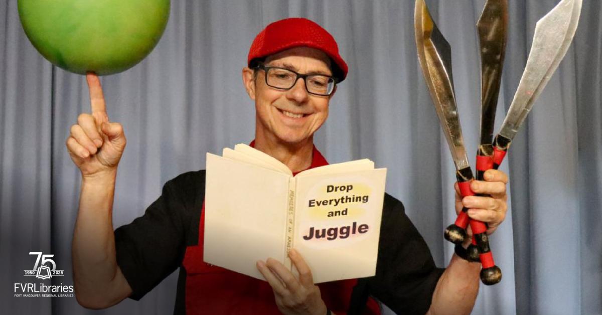 Photo of juggler Rys Thomas